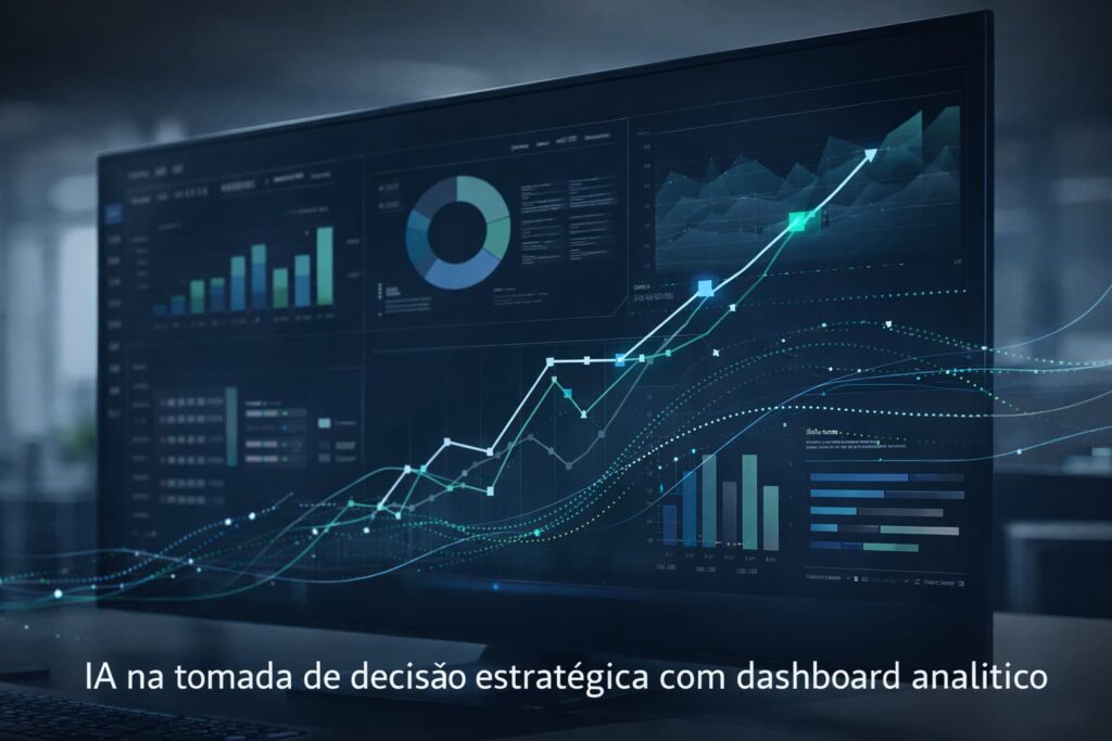 IA na tomada de decisão estratégica com dashboard analítico